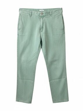 PETER MILLAR Pima Green Flat Front Twill Chino Pants - waist 35 - EUC